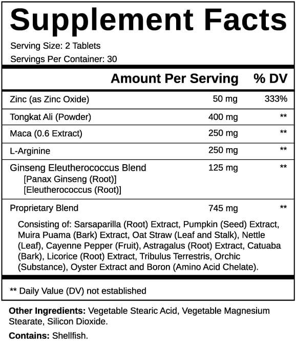 Cilexin Supplement Facts
